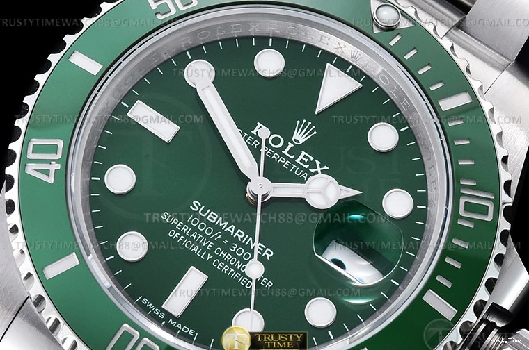 1215 Effortless ROLSUB0424B – Submariner 116610LV 904L SS SS Green KING VS 1050